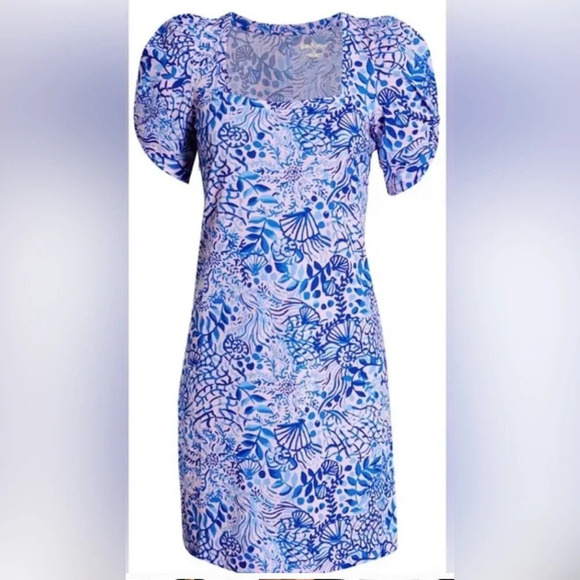 ! Lilly Pulitzer Haydn Shirt Dress Calla Lilly Pink High Tides Good Vibes - Picture 2 of 5